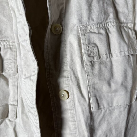 Eddie Bauer Legend 100% Cotton Field Jacket Button Down Light Tan Sz Medium - Picture 7 of 10